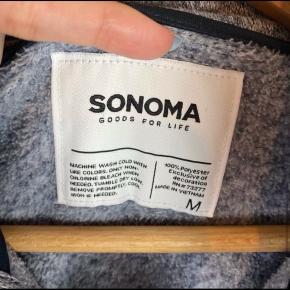SONOMA Pullover Snap Cozy Sweater | M - Picture 9 of 11